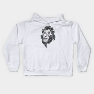 Graffiti Scar Lion Kids Hoodie